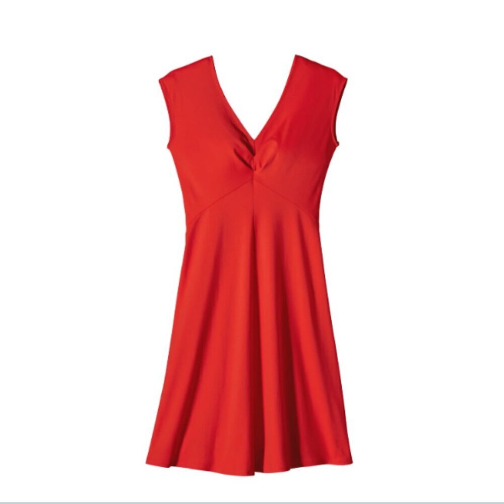 PATAGONIA Seabrook Bandha Dress Red Size Small